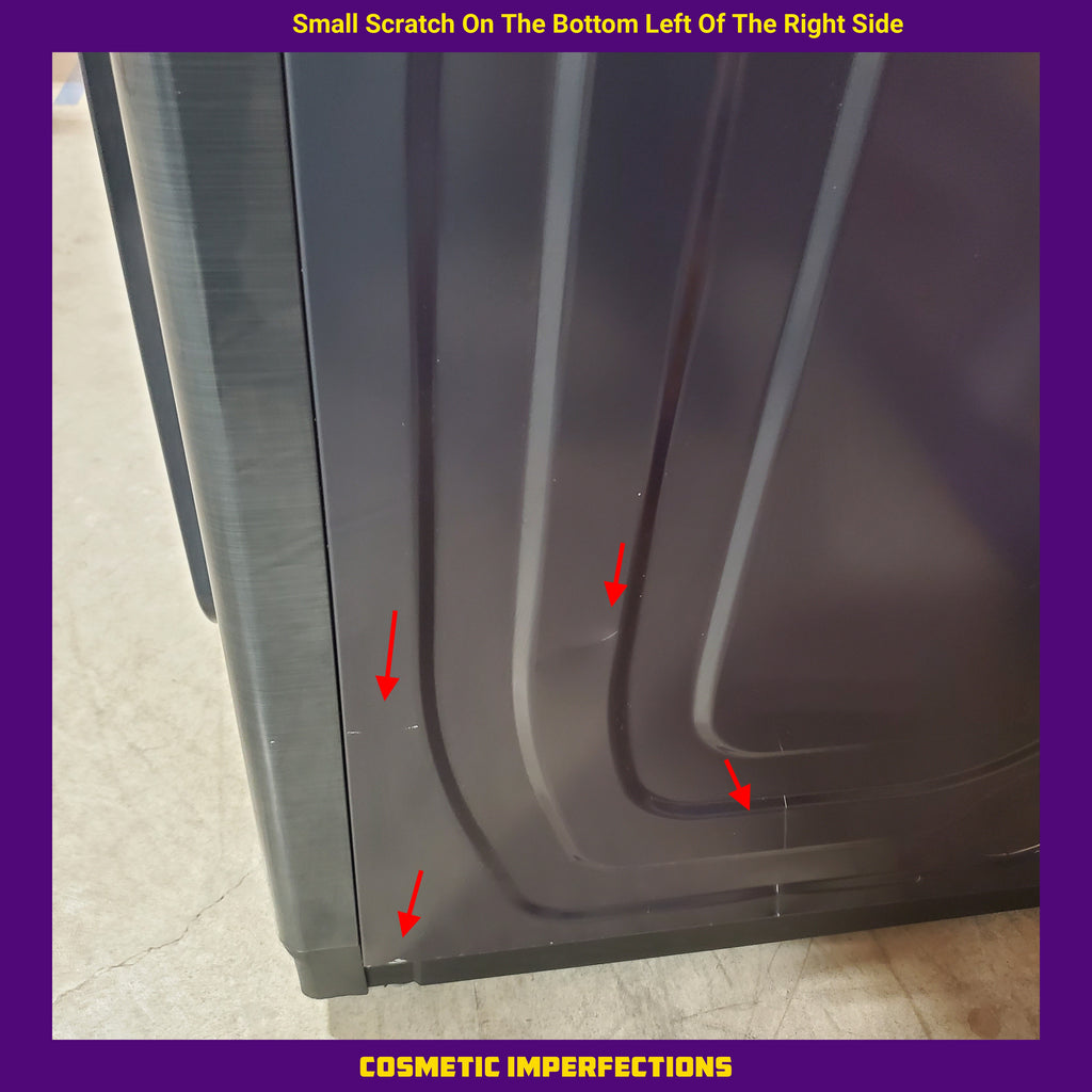 Samsung Stainless Steel 5.0 Cu. Ft. Washer with SuperSpeed and Active WaterJet WA50R5400AV - Certified Refurbished and Samsung Electric 7.4 Cu. Ft. Dryer with PetCare Dry and Steam Sanitize+ 16051 - DVE54CG7150D - Scratch and Dent (Minor)