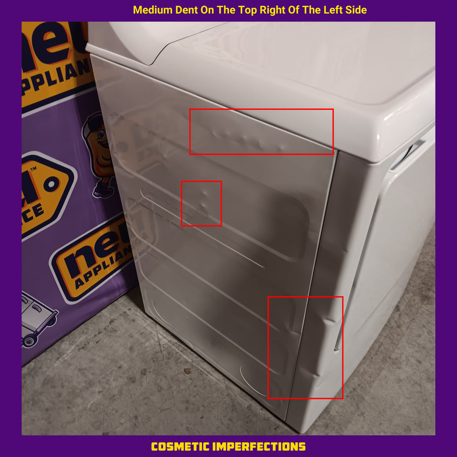 GE White Top Load 4.0 Cu. Ft. Capacity Washer with Stainless Steel Wash Basket GTW325ASWWW - New in Box and GE White Electric 6.2 Cu. Ft. Capacity Dryer with Shallow Depth and Up to 120 Ft. Venting Capability 16279 - GTX33EASKWW - Certified Refurbished