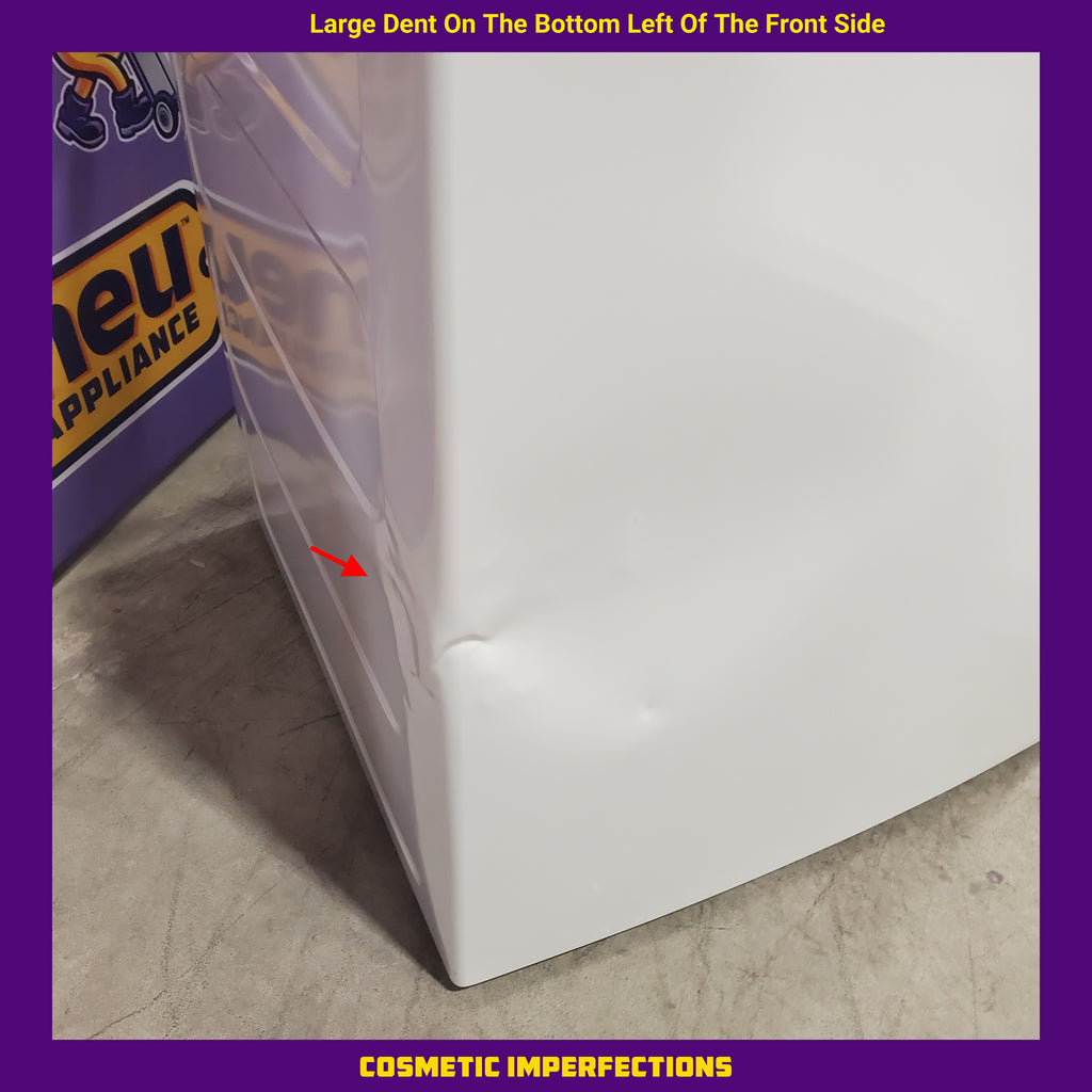 Pictures of GE® 4.5 cu. ft. Capacity Washer with Stainless Steel Basket GTW485ASWWB - Scratch & Dent (Major) and GE® 7.2 cu. ft. Capacity Electric Dryer with Up To 120 ft. Venting and Extended Tumble 16131 - GTD48EASWWB - Scratch & Dent (Minor) - Neu Appliance Outlet - Discount Appliance Outlet in Austin, Tx