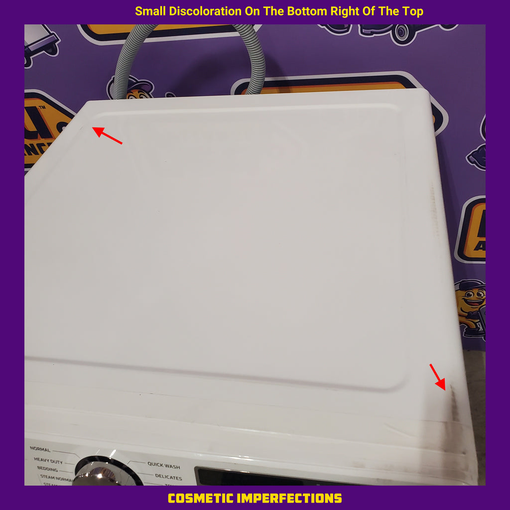 Samsung 4.5 cu. ft. Large Capacity Smart Front Load Washer with Super Speed Wash in White WF45B6300AW - Scratch & Dent (Minor) and Samsung 7.5 cu. ft. Smart Electric Dryer with Steam Sanitize+ in White 16064 - DVE45B6300W - Open Box