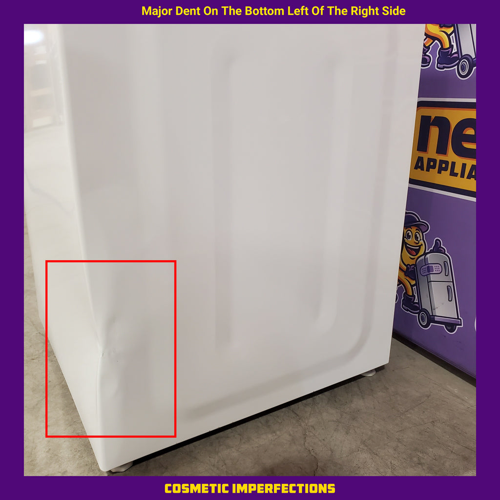 Pictures of Maytag Top Load 4.8 cu ft Washer with Deep Fill and Slow-Close Glass Lid MVW6200KW - Scratch & Dent (Major) and Maytag 7.0 cu ft Electric Dryer with Moisture Sensing and Quick Dry Cycle 16174 - MED6200KW - Scratch & Dent (Major) - Neu Appliance Outlet - Discount Appliance Outlet in Austin, Tx