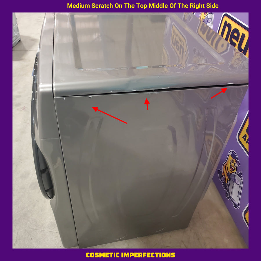 Chrome Shadow Whirlpool 7.4 Cu. Ft. Electric Wrinkle Shield Dryer with Steam WED6605MC - Scratch & Dent - Minor