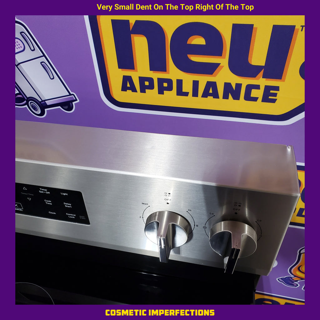 Whirlpool Energy Star Electric Range with Air Cooking Technology, No Preheat Air Fry, Air Baking and Self Clean 5SD180 - WFES5030RZ - Scratch & Dent (Minor)