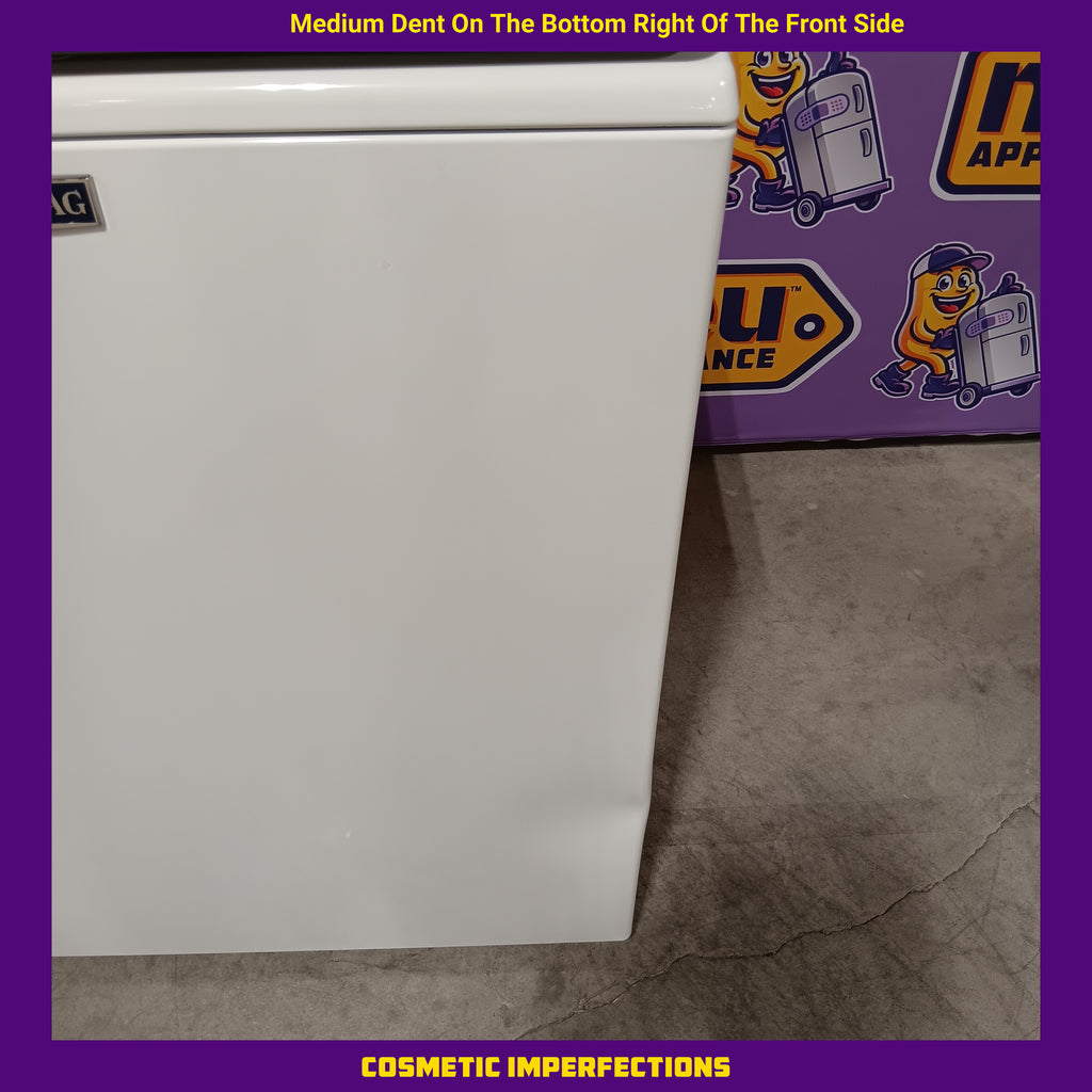 Pictures of Maytag Top Load 4.8 cu ft Washer with Deep Fill and Slow-Close Glass Lid MVW6200KW - Scratch & Dent (Minor) and Maytag 7.0 cu ft Electric Dryer with Moisture Sensing and Quick Dry Cycle 16157 - MED6200KW - Scratch & Dent (Minor) - Neu Appliance Outlet - Discount Appliance Outlet in Austin, Tx