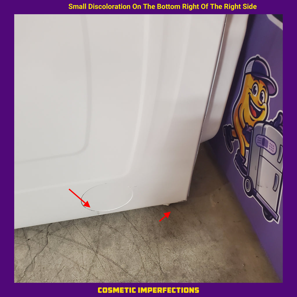Pictures of Whirlpool High Efficiency Agitator Large Top-Load Washer in White WTW5105HW - Scratch & Dent (Minor) and Whirlpool 7.4 cu. ft. Electric Dryer with AccuDry Sensor and Wrinkle Shield WED5100HW - Scratch & Dent (Minor) - Neu Appliance Outlet - Discount Appliance Outlet in Austin, Tx