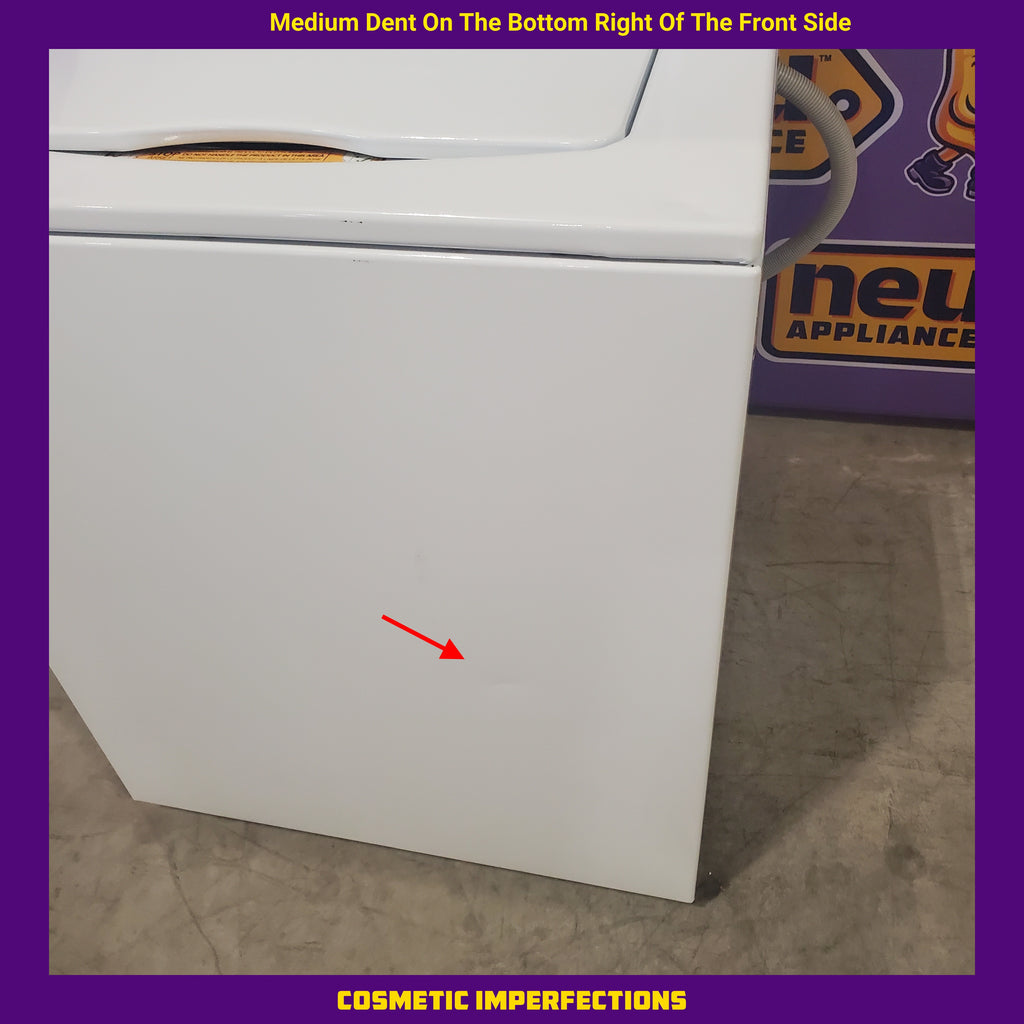 Pictures of GE White Combo 3.8 Cu. Ft. Top Load Washer and 5.9 Electric Dryer GUD27ESSM1WW - Scratch and Dent (Minor) - Neu Appliance Outlet - Discount Appliance Outlet in Austin, Tx