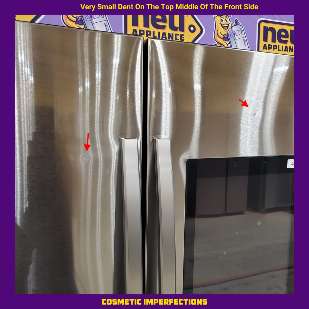 Samsung Stainless Steel 30 cu. ft. Mega Capacity 3-Door French Door Refrigerator with Family Hub™ - 4SD429 - RF32CG5900SRAA - Scratch & Dent (Minor)
