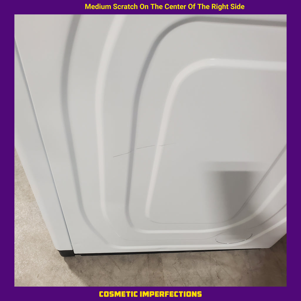 Pictures of Samsung White Top Load 5.4 Cu. Ft. Washer with Active Water Jet WA54R7200AW - Certified Refurbished and Samsung White Electric 7.4 Cu. Ft. Dryer with Sensor Dry DVE50R5200W - Scratch and Dent (Minor) - Neu Appliance Outlet - Discount Appliance Outlet in Austin, Tx