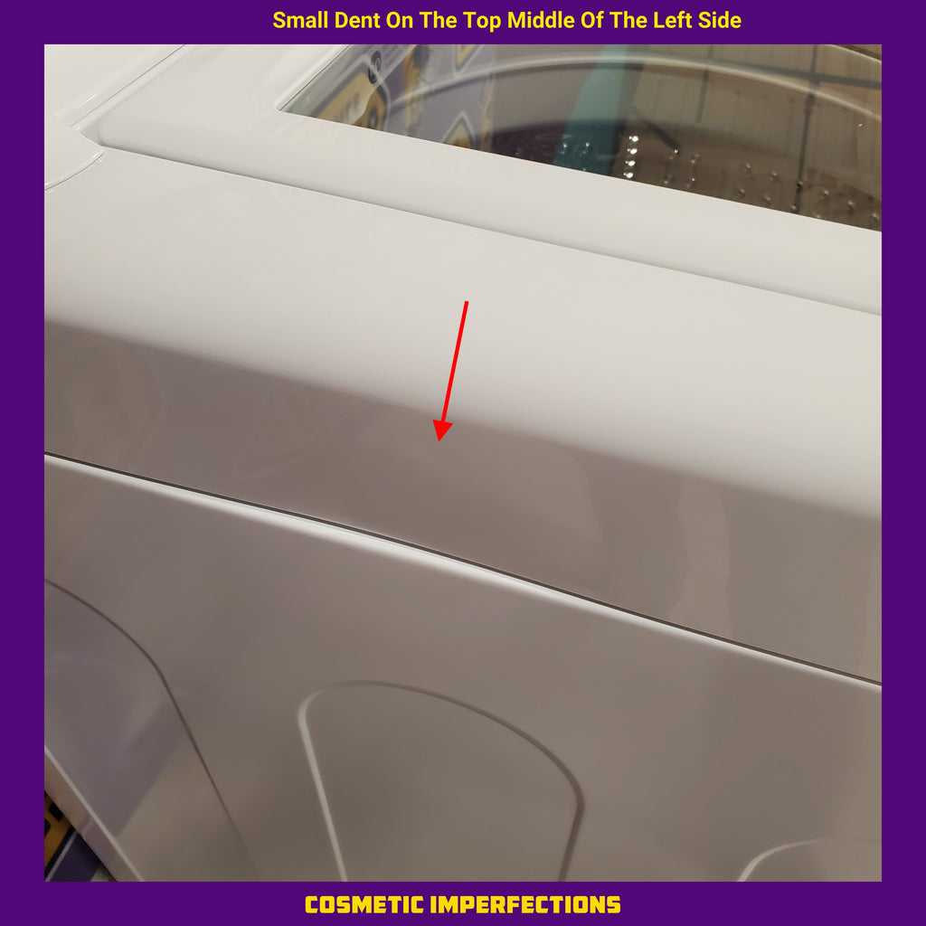 Pictures of LG White Top Load 4.1 Cu. Ft. Washer with TurboDrum Technology WT6105CW - Scratch & Dent (Minor) and LG 7.3 Cu. Ft. Electric Rear Control Ultra Large Capacity Dryer in White with Sensor Dry DLE6100W - Open Box - Neu Appliance Outlet - Discount Appliance Outlet in Austin, Tx