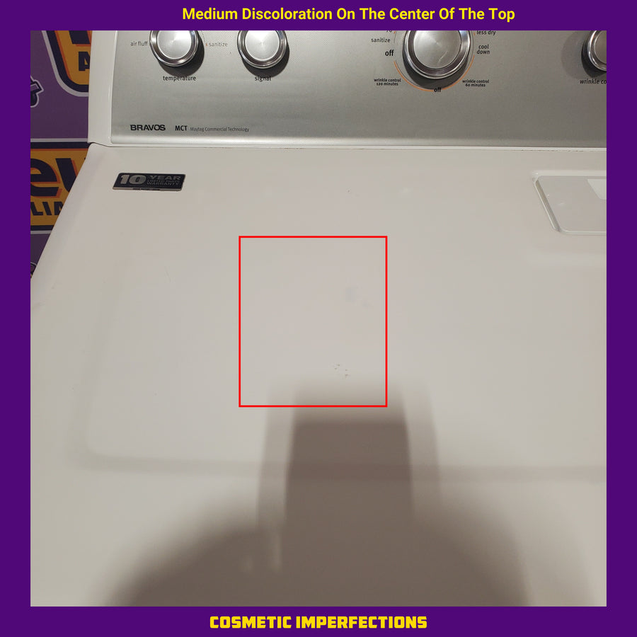 Maytag Extra Large Vented Electric Dryer in White MEDX655DW - Certified Refurbished