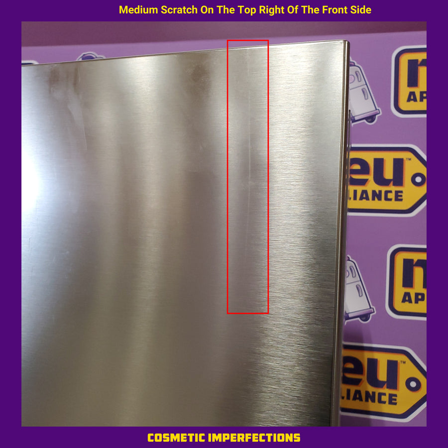 Beko 30” Counter-Depth Bottom Freezer Refrigerator with Ice Maker, Right Hinge BFBF30116SSIM - Scratch & Dent (Moderate)