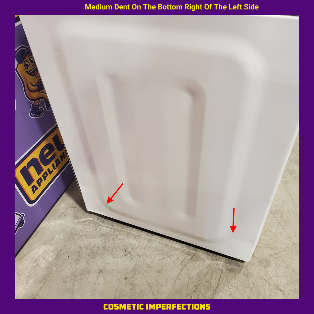 Pictures of Whirlpool High Efficiency Agitator Large Top-Load Washer in White WTW5105HW - Scratch & Dent (Minor) and Whirlpool 7.4 cu. ft. Electric Dryer with AccuDry Sensor and Wrinkle Shield WED5100HW - Scratch & Dent (Minor) - Neu Appliance Outlet - Discount Appliance Outlet in Austin, Tx