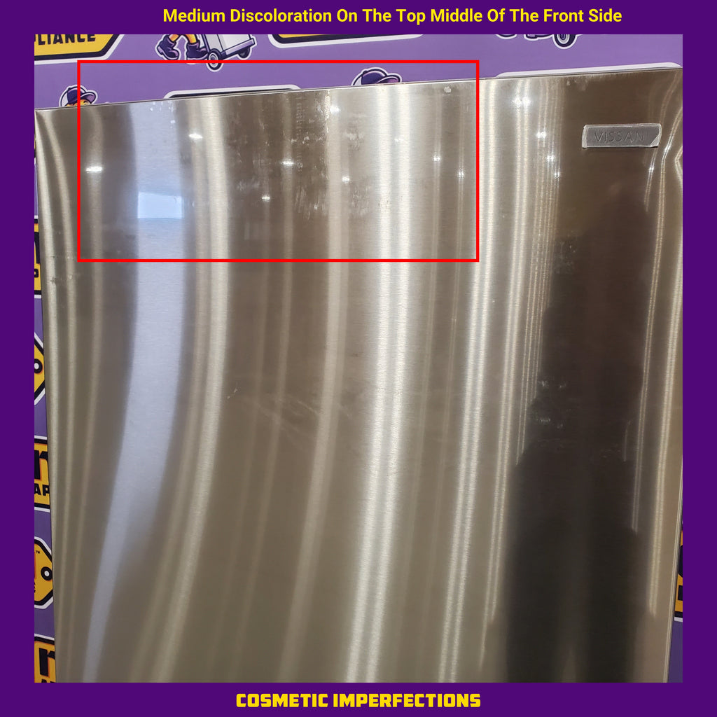 Vissani 18.7 cu. ft. Bottom Freezer Refrigerator in Stainless Steel 25SD112 - MDBF18SS - Scratch & Dent (Moderate)