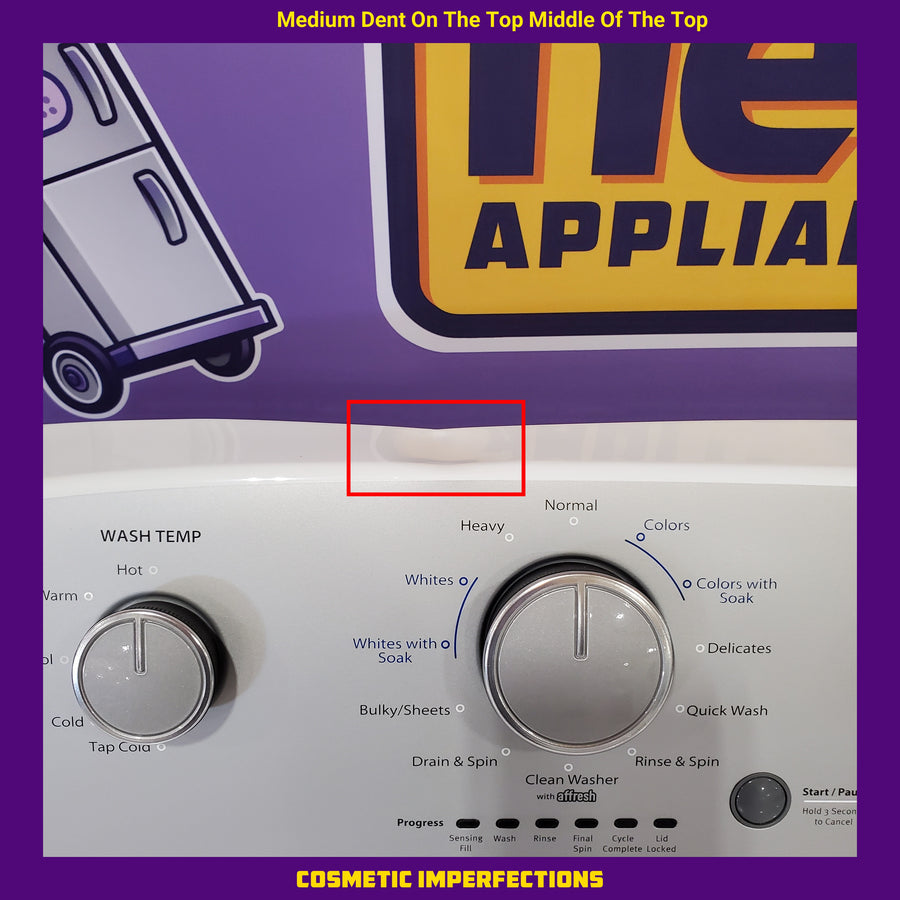 Whirlpool Top Load 3.8 Cu. Ft. Washer with Soaking Cycles 30133SD158 - WTW4955HW - Scratch & Dent (Minor)