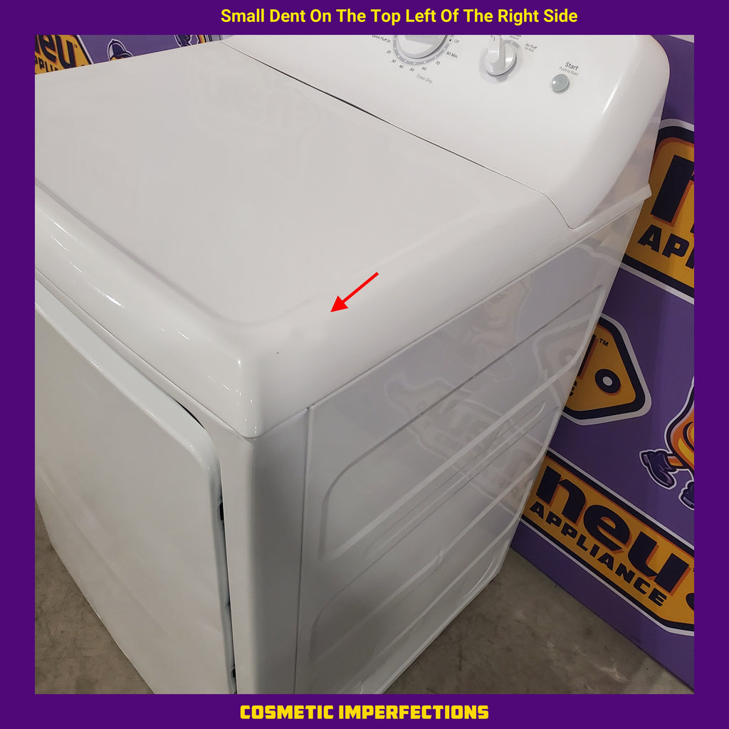 Pictures of GE 6.2 cu. ft. Capacity Electric Dryer with Up To 120 ft. Venting and Shallow Depth GTX22EASKWW - Certified Refurbished - Neu Appliance Outlet - Discount Appliance Outlet in Austin, Tx