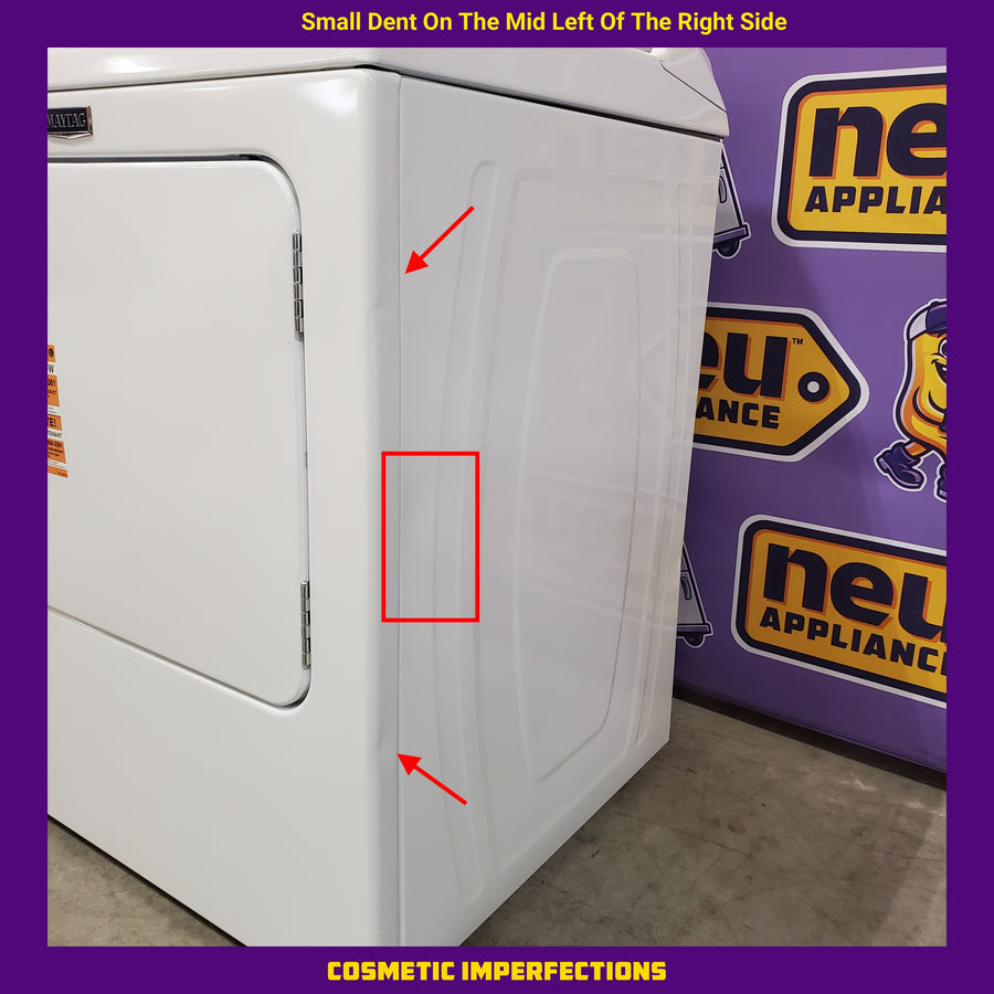 Maytag Top Load 4.8 cu ft Washer with Deep Fill and Slow-Close Glass Lid MVW6200KW - Scratch & Dent (Minor) and Maytag 7.0 cu. ft Top Load Gas Dryer with Moisture Sensing 16171 - MGD6200KW - Scratch and Dent (Minor)