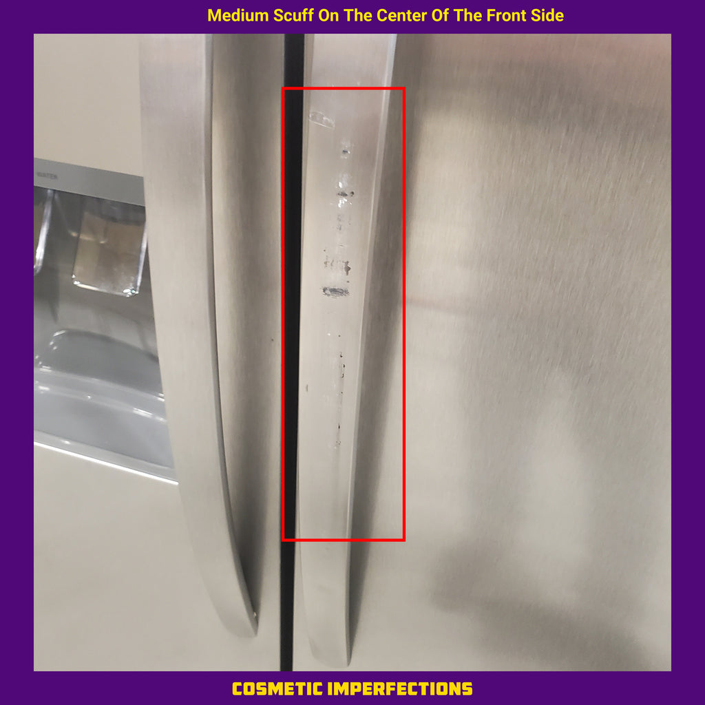 Pictures of Frigidaire 25.6 cu. ft. ENERGY STAR Side by Side Refrigerator with Exterior Water and Ice Dispenser in Stainless Steel FRSS2623AS - Scratch & Dent (Moderate) - Neu Appliance Outlet - Discount Appliance Outlet in Austin, Tx