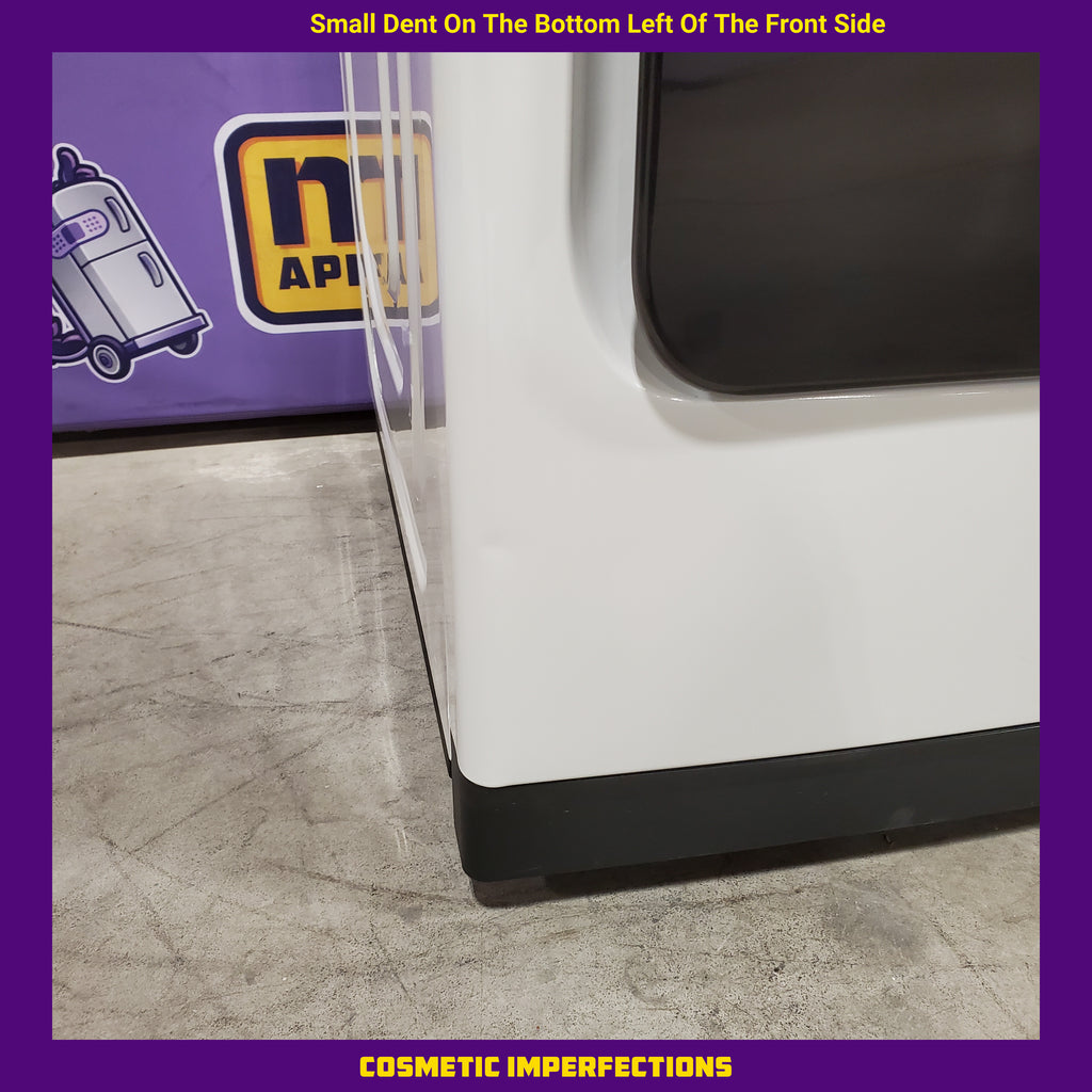 Samsung Smart Top Load 5.5 Cu. Ft. with Auto Dispense Washer WA55CG7500AE - Scratch & Dent (Moderate)  and  Samsung 7.4 cu. ft. Vented Smart Gas Dryer in Ivory with Steam Sanitize+ 16181 - DVG55CG7500E - Scratch & Dent (Moderate)