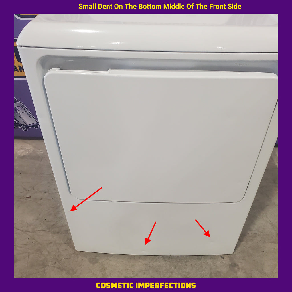 Pictures of Hotpoint White Electric 6.2 Cu. Ft. Aluminized Alloy Drum Dryer with Side Swing Door HTX24EASKWS - Certified Refurbished - Neu Appliance Outlet - Discount Appliance Outlet in Austin, Tx