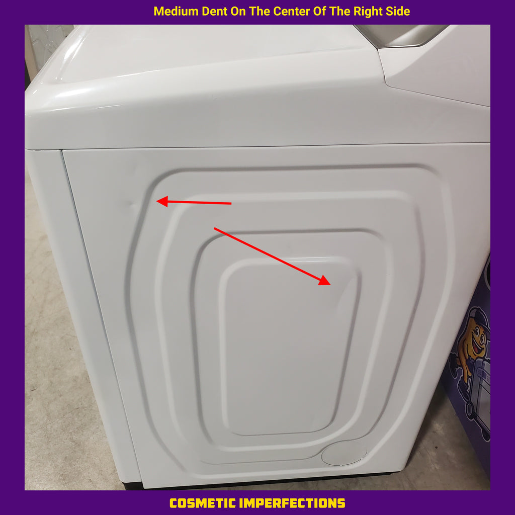 Pictures of 5.2 cu. ft. Samsung Large Capacity Smart Top Load Washer with Super Speed Wash in White and 7.4-cu ft Electric Dryer (White) - New in Box Washing Machine with Scratch and Dent Dryer - Neu Appliance Outlet - Discount Appliance Outlet in Austin, Tx