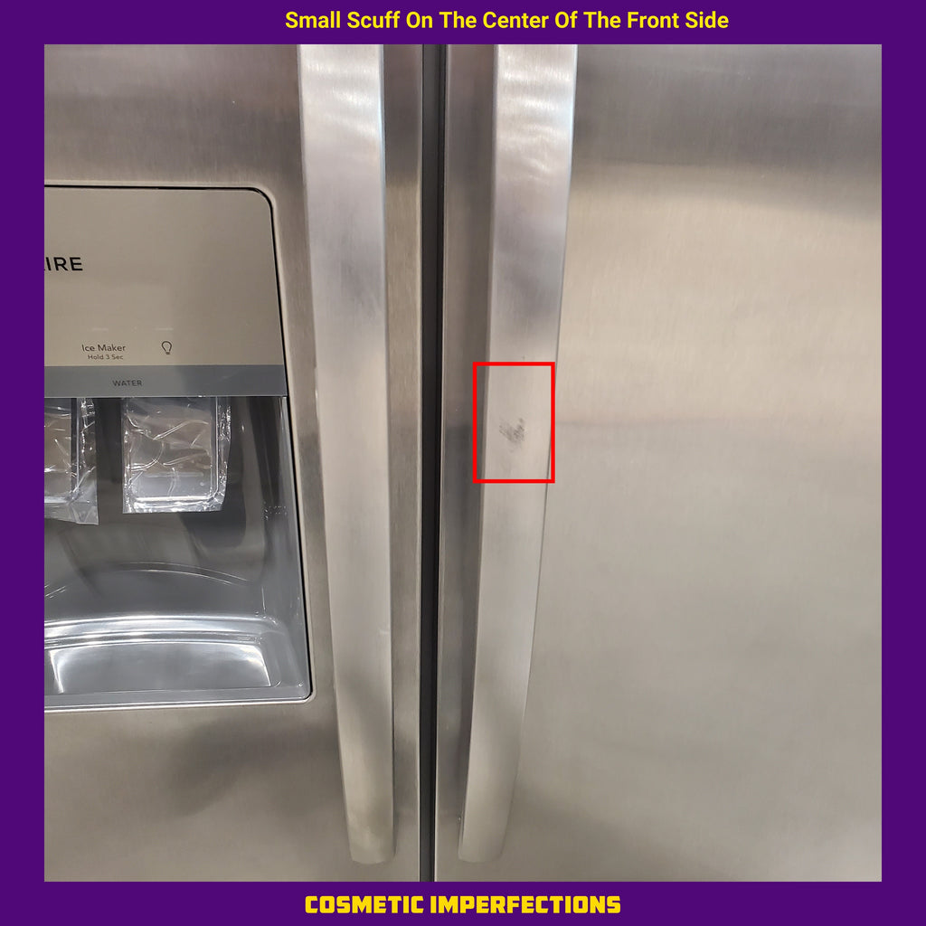 Frigidaire 22 Cu. Ft. Counter-Depth Side-by-Side Refrigerator in Stainless Steel 20SD011 - FRSC2333AS - Scratch & Dent (Minor)