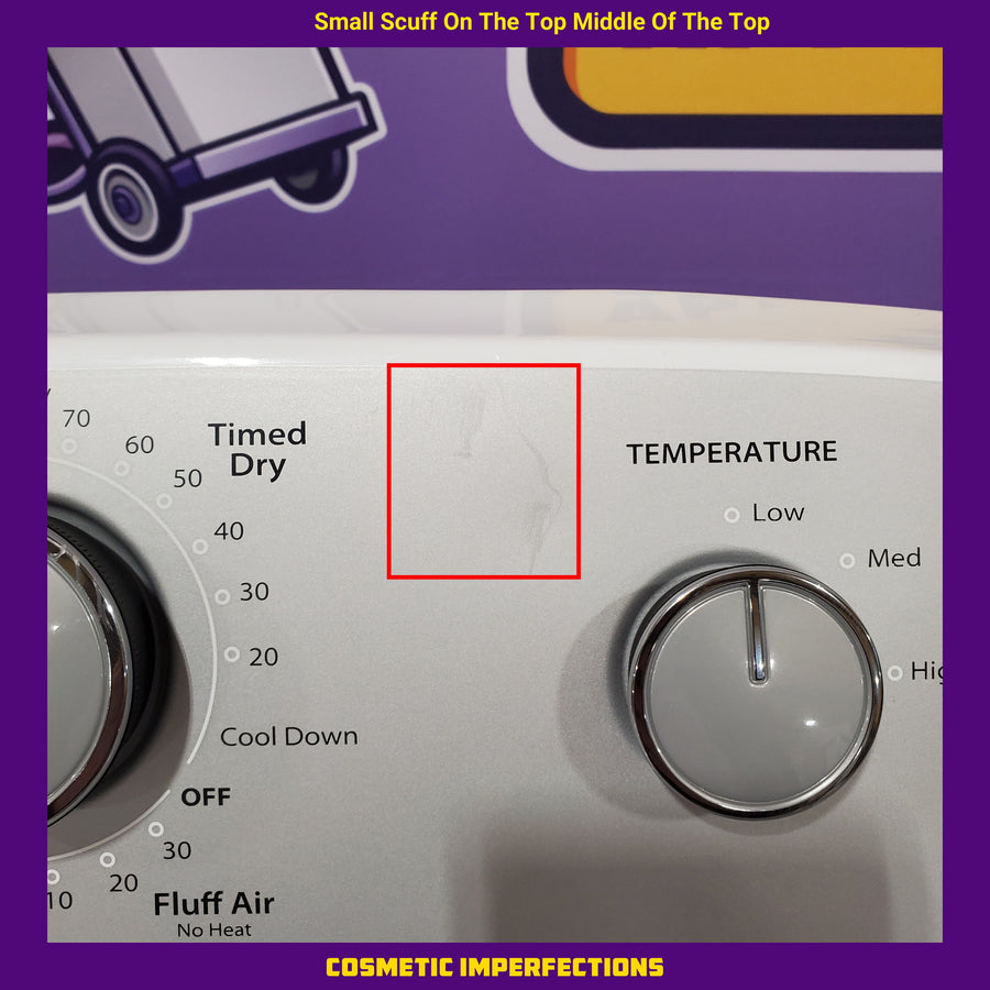 Whirlpool White Electric Extra Large 7.0 Cu. Ft. Dryer with Wrinkle Shield 22132SD121 - WED4815EW - Scratch & Dent (Minor)