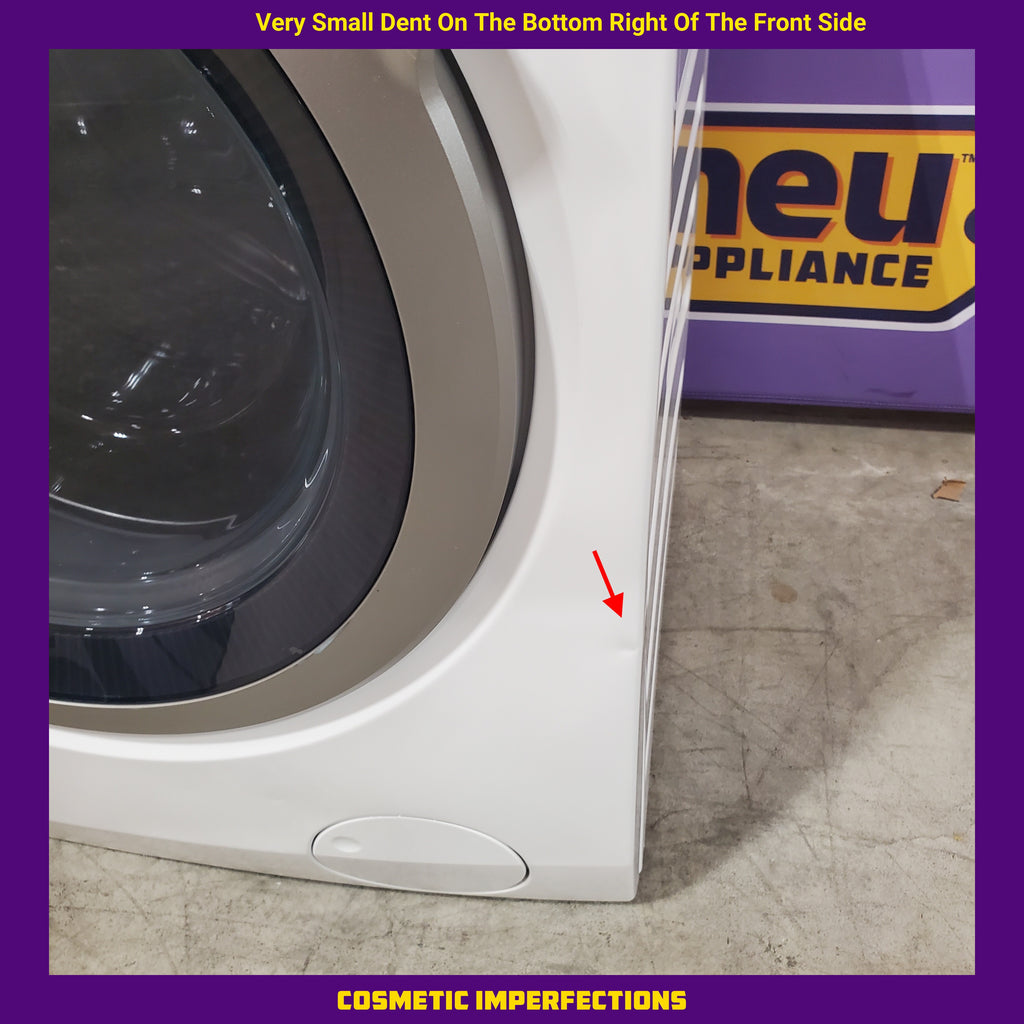 Electrolux 24" Wide Compact Front Load 2.4 cu ft Washer with LuxCare Wash System and Steam Refresh Cycle ELFW4222AW - Scratch & Dent (Minor) and Electrolux 24" 4.0 cu. ft. Compact Electric Dryer 15033 - ELFE4222AW - Scratch & Dent (Minor)