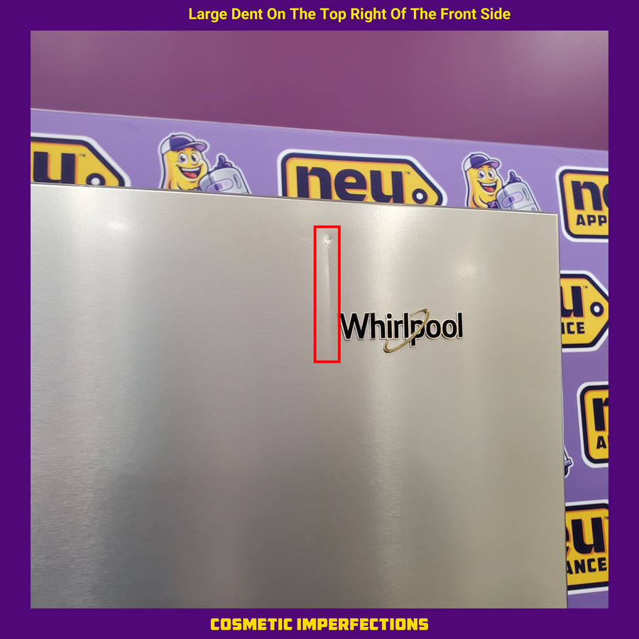 Whirlpool French Door 31 Cu. Ft. Refrigerator with Total Coverage Cooling in Fingerprint Resistant Stainless Steel WRFF3136SZ - Scratch & Dent (Major)