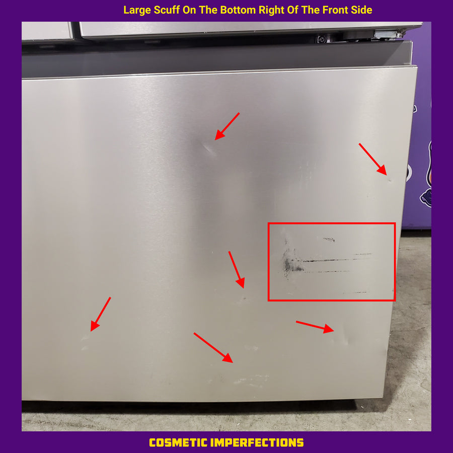 Whirlpool 30 Cu. Ft. French Door Refrigerator with Dual Ice Makers with Fingerprint-Resistant Stainless Finish WRFF3736SZ - Scratch & Dent (Major)