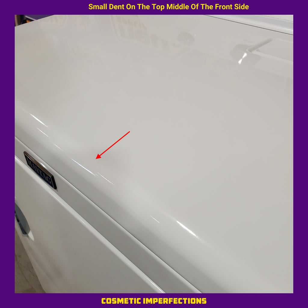 Pictures of MayTag 4.8 cu. ft. Top Load Washer with Extra Power, Built-In Water Faucet MVW5430MW - Scratch & Dent (Minor) and MayTag 7.0 cu. ft. Top Load Electric Wrinkle Prevent Dryer MED4500MW - Certified Refurbished - Neu Appliance Outlet - Discount Appliance Outlet in Austin, Tx