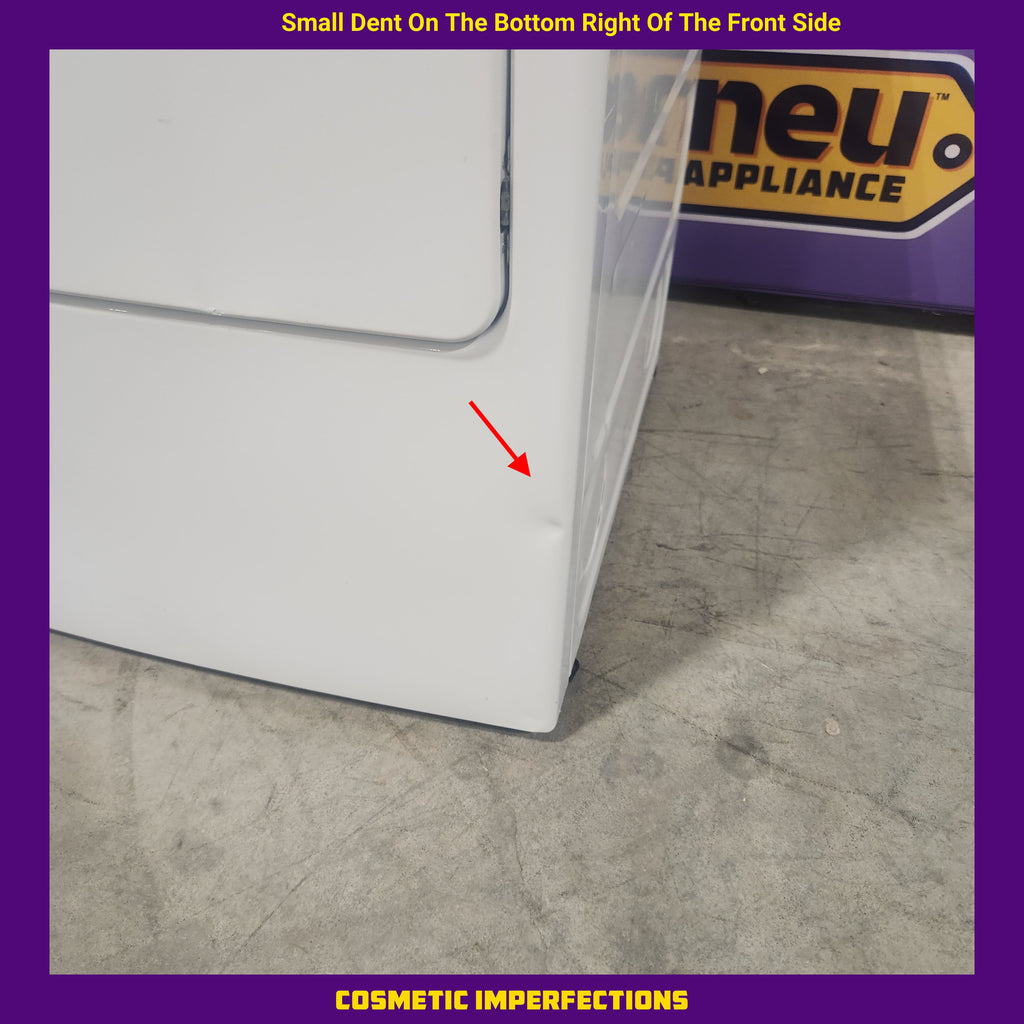 Pictures of Hotpoint White Electric Vented 6.2 Cu. Ft. Dryer with Reverse-A-Door and Aluminized Alloy Drum HTX24EASKWS - Certified Refurbished - Neu Appliance Outlet - Discount Appliance Outlet in Austin, Tx