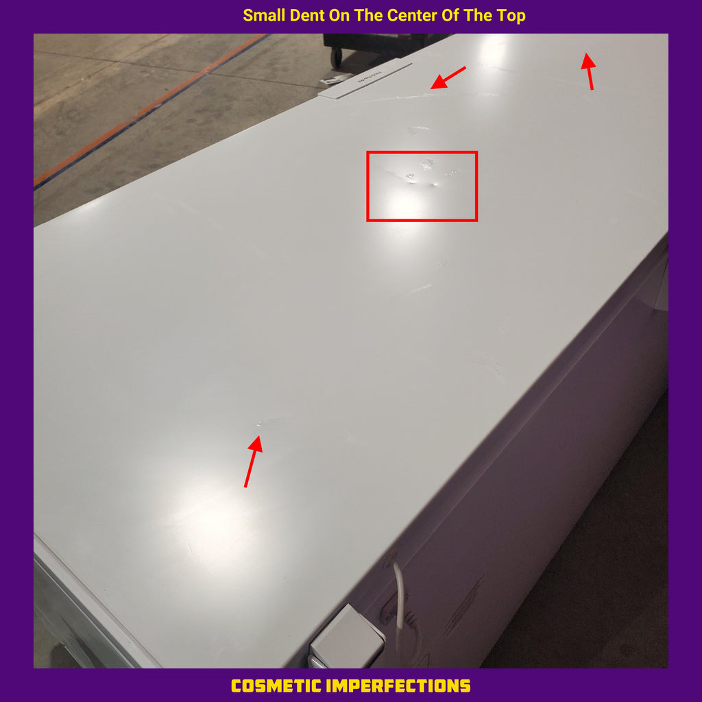 Pictures of Frigidaire 25 Cu. Ft. Garage Ready Chest Freezer with LED Light and Adjustable Temperature Control 20SD146 - FFCL2542AW - Scratch & Dent (Moderate) - Neu Appliance Outlet - Discount Appliance Outlet in Austin, Tx