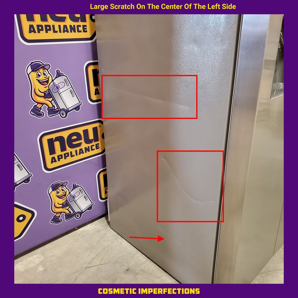 Frigidaire 25.6 cu. ft. ENERGY STAR Side by Side Refrigerator with Exterior Water and Ice Dispenser in Stainless Steel 20231SD248 - FRSS2623AS - Scratch & Dent (Moderate)