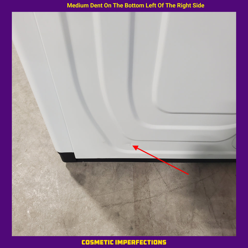 Pictures of Samsung White Electric 7.4 Cu. Ft. Dryer with Sensor Dry and Reversible Door DVE50R5200W - Scratch and Dent (Minor) - Neu Appliance Outlet - Discount Appliance Outlet in Austin, Tx