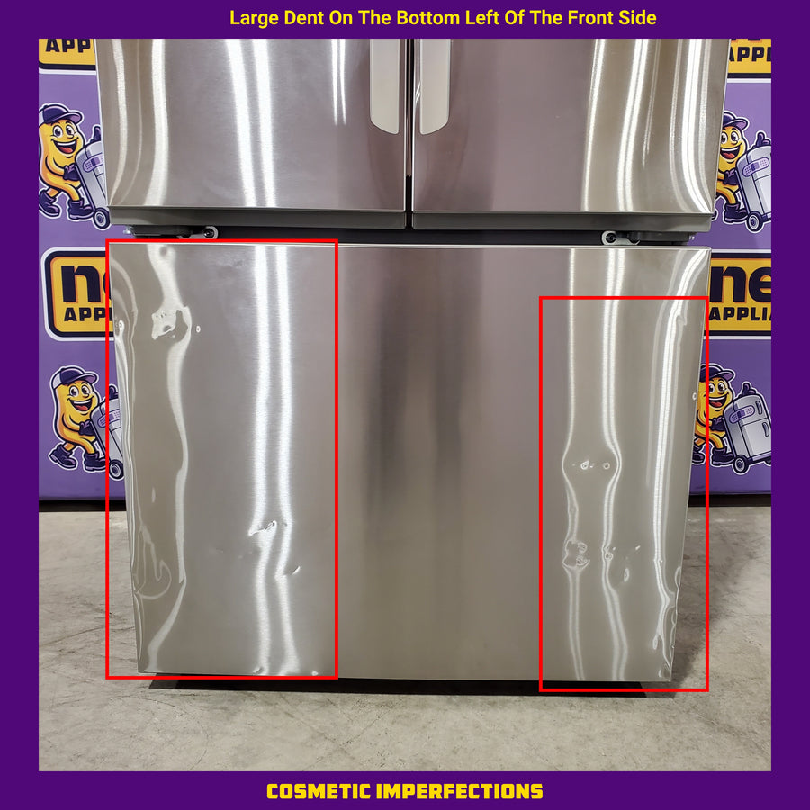 LG 33 in. W. 21 cu.ft. SMART Counter Depth MAX French Door Refrigerator with Ice Maker in PrintProof Stainless Steel 31135SD272 - LF21G6200S - Scratch & Dent (Major)