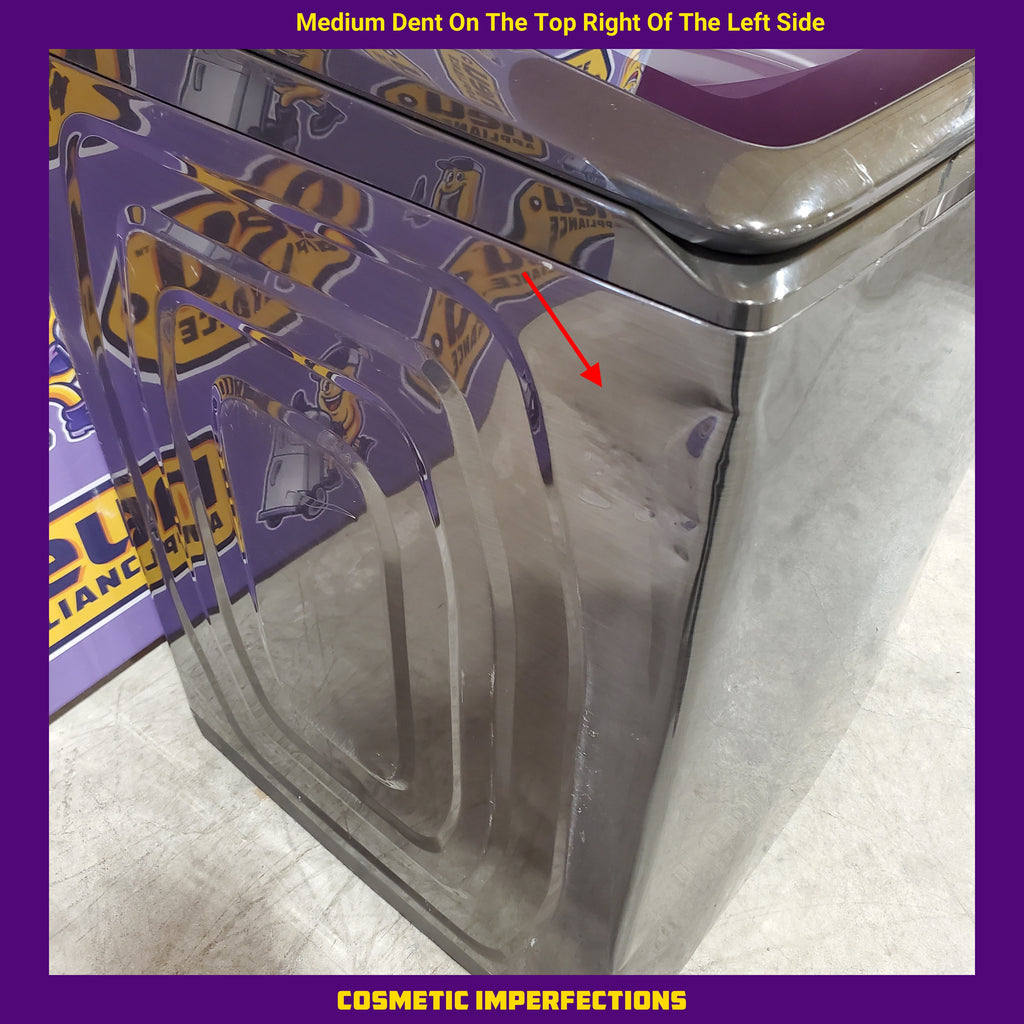 Pictures of Samsung 5.0 cu. ft. Energy Star Top Load Washer with Active Water Jet in Black Stainless Steel 1CR03094 - WA50R5400AV - Certified Refurbished - Neu Appliance Outlet - Discount Appliance Outlet in Austin, Tx