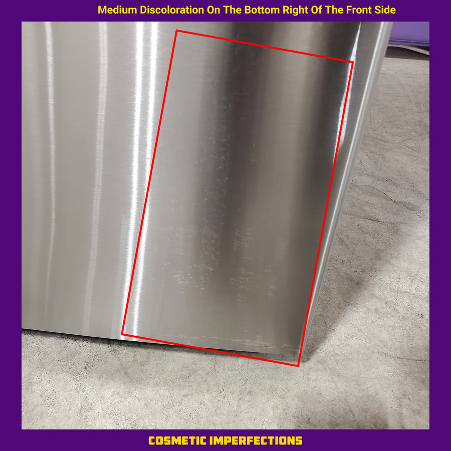 GE 20.6 cu. ft. Counter Depth French Door Refrigerator in Fingerprint Resistant Stainless, ENERGY STAR GYE21JYMFS - Scratch & Dent (Moderate)