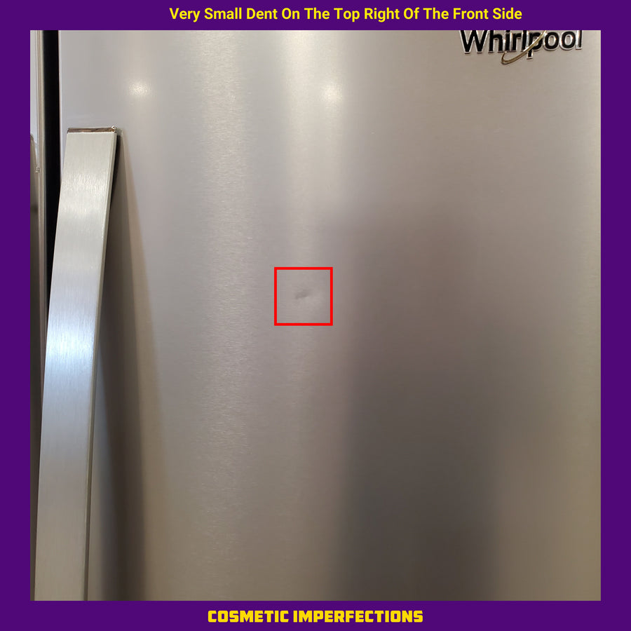 Whirlpool French Door 30 cu ft Refrigerator in Fingerprint Resistant Stainless Finish with In-Door Water and Ice Maker - 30 cu. ft. WRFF3536SZ - Scratch & Dent (Major)