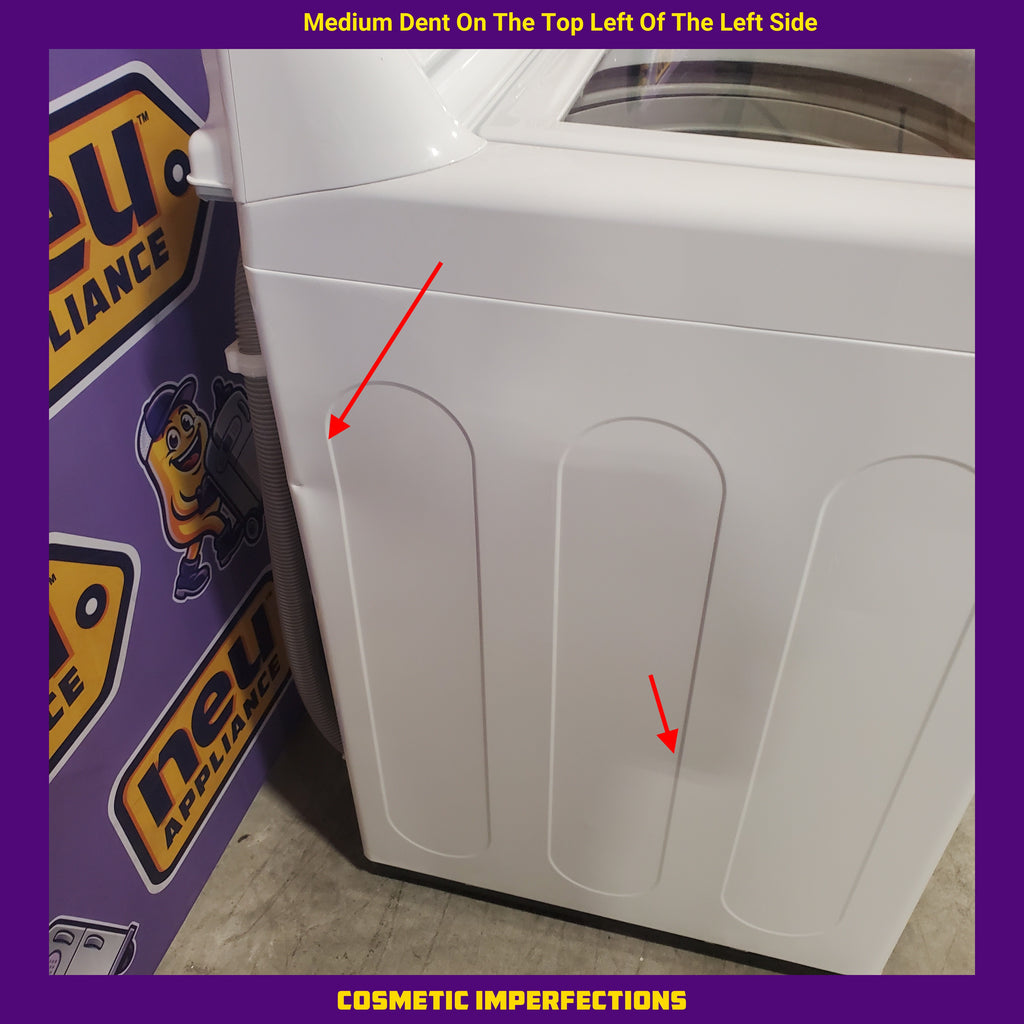 Pictures of LG Top Load 4.1 Cu. Ft. Washer with TurboDrum Technology in White WT6105CW - Certified Refurbished and LG 7.3 Cu. Ft. Electric Rear Control Ultra Large Capacity Dryer in White with Sensor Dry 16109 - DLE6100W - Open Box - Neu Appliance Outlet - Discount Appliance Outlet in Austin, Tx