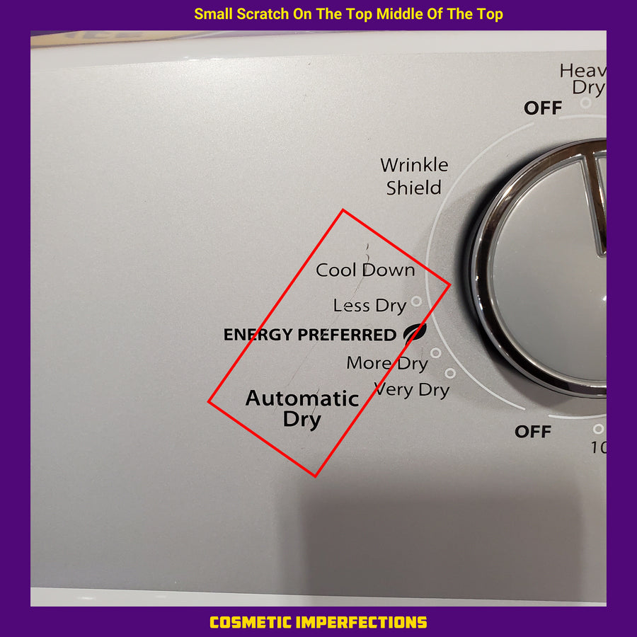 Whirlpool White Electric Extra Large 7.0 Cu. Ft. Dryer with Wrinkle Shield  22137SD370 - WED4815EW - Scratch & Dent (Moderate)