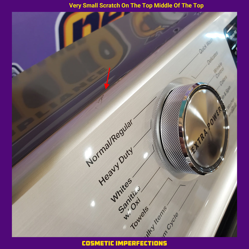 Pictures of Maytag 5.3 cu. ft. Metallic Slate Smart Capable ENERGY STAR Top Load Washing Machine with Extra Power MVW7232HC - Scratch & Dent (Minor) and Maytag 7.4 Cu. Ft. Metallic Slate Electric Dryer with Extra Power MED7230HC - Open Box - Neu Appliance Outlet - Discount Appliance Outlet in Austin, Tx