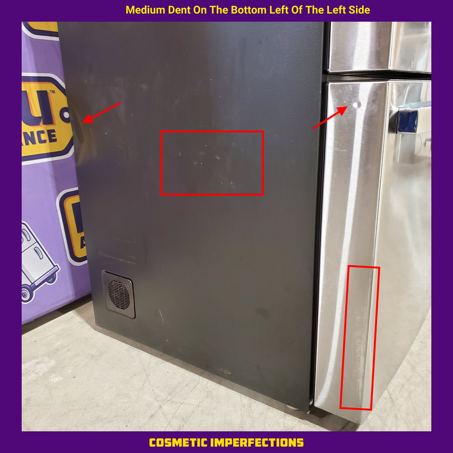 GE 23.2 cu. ft. Counter-Depth Fingerprint Resistant 4-Door French-Door Refrigerator w/ Dual-Dispense AutoFill Pitcher 31133SD135 - PJE23BYWFS - Scratch & Dent (MInor)
