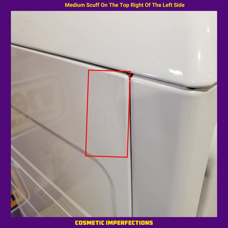 GE 4.5 cu. ft. Capacity Washer with Stainless Steel Basket in White GTW465ASNWW - Certified Refurbished and GE White Electric 7.2 Cu. Ft. Dryer with Aluminized Alloy Drum 16260 - GTD45EASJWS - Certified Refurbished
