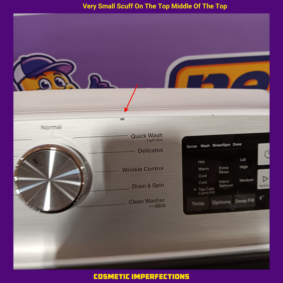 Maytag Top Load 4.8 cu ft Washer with Deep Fill and Slow-Close Glass Lid MVW6200KW - Scratch & Dent (Major) and Maytag 7.0 cu. ft Top Load Gas Dryer with Moisture Sensing 16192 - MGD6200KW - Scratch and Dent (Moderate)