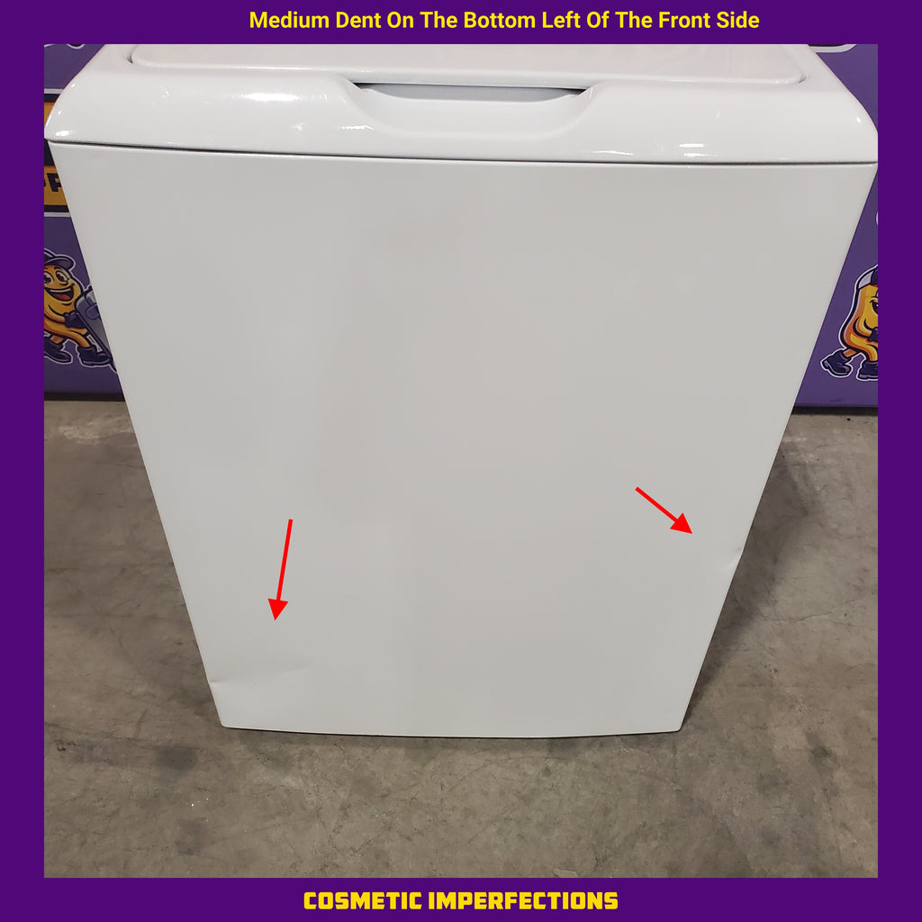 Hotpoint White Top Load 3.8 Cu. Ft. Washer with Stainless Steel Wash Basket 1CR05172 - HTW200ASKWW - Certified Refurbished