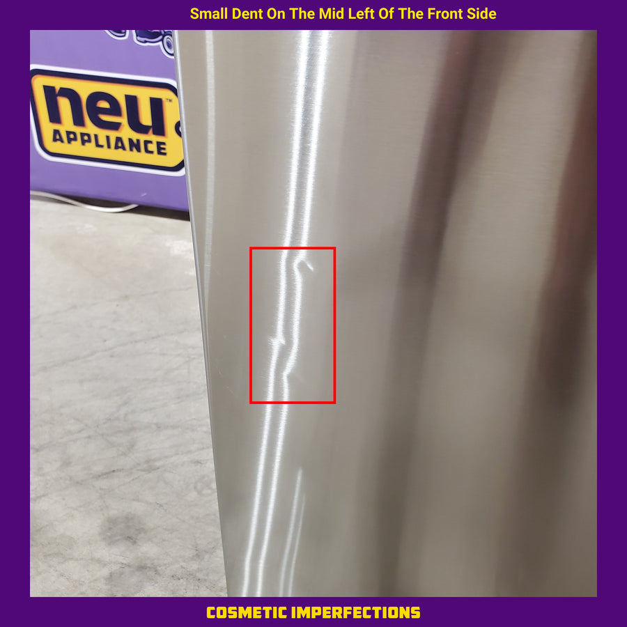 LG ENERGY STAR 27 cu. ft. Side by Side Refrigerator with Edge-to-Edge InstaView in Print Proof Stainless Steel - 22136SD337 - LRSOS2706S - Scratch & Dent (Moderate)