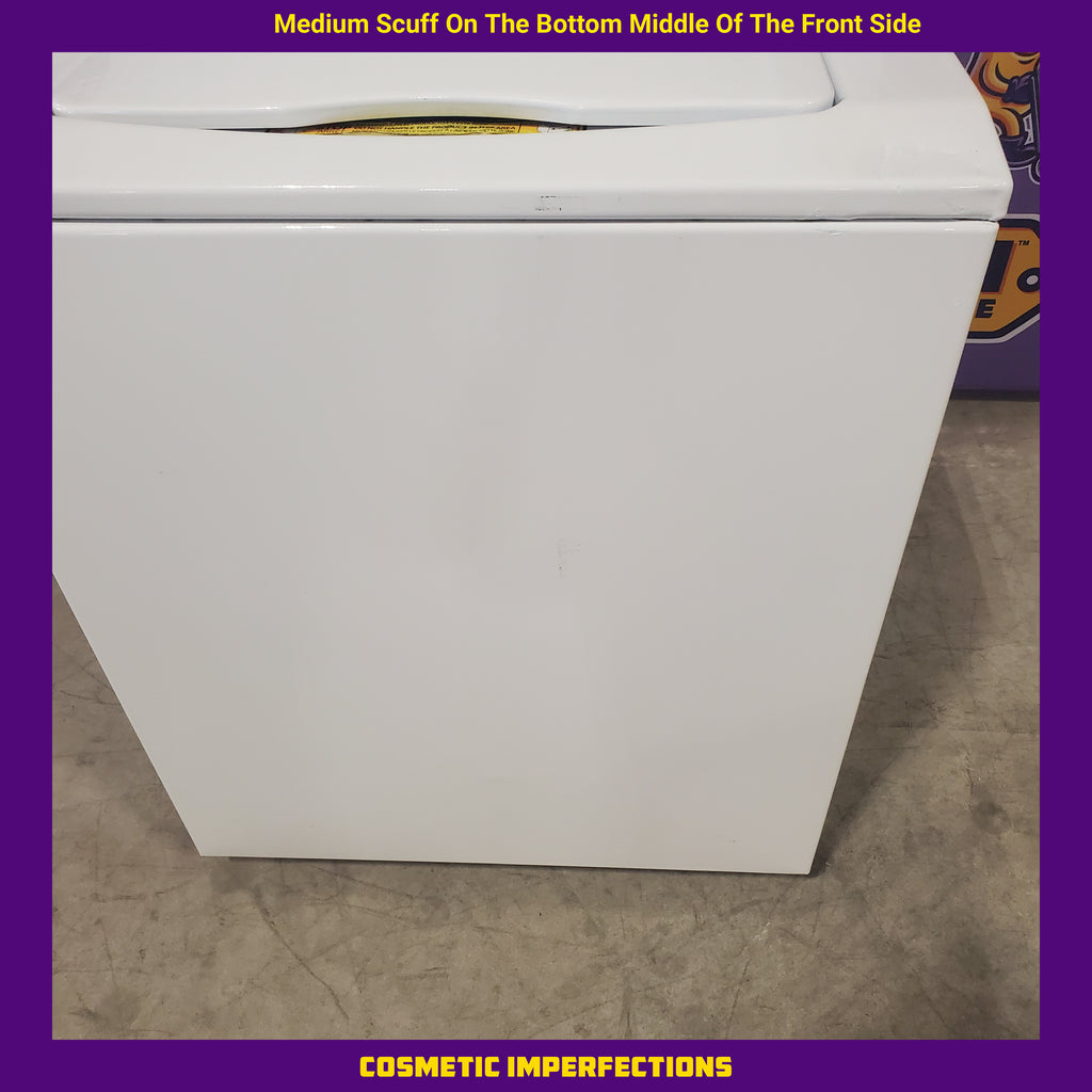 Pictures of GE White Combo 3.8 Cu. Ft. Top Load Washer and 5.9 Electric Dryer GUD27ESSM1WW - Certified Refurbished - Neu Appliance Outlet - Discount Appliance Outlet in Austin, Tx