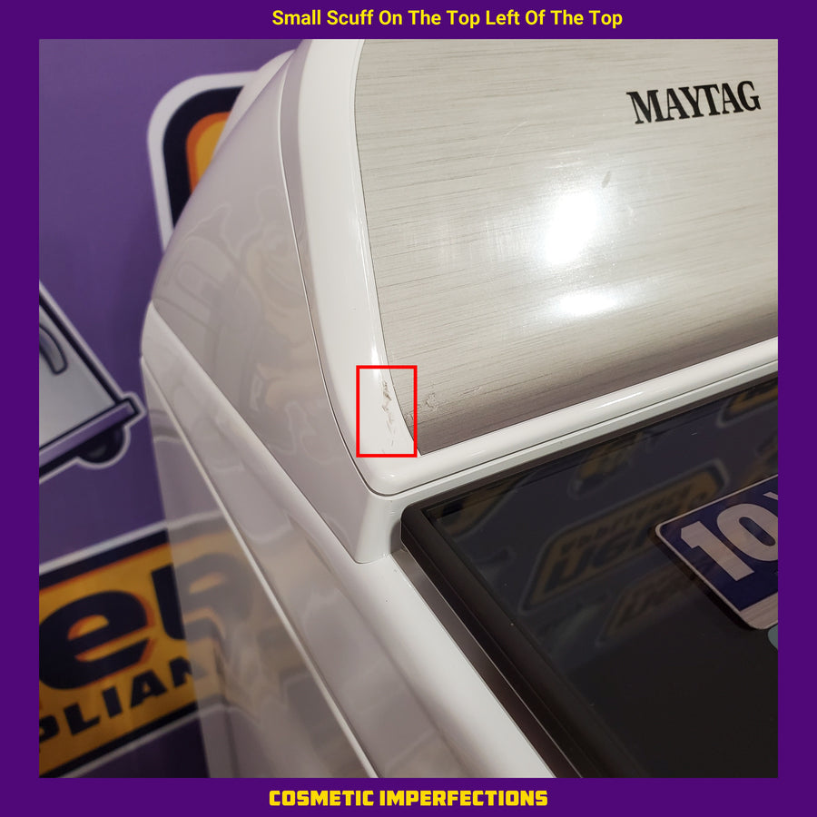 Maytag Top Load 4.8 cu ft Washer with Deep Fill and Slow-Close Glass Lid MVW6200KW - Scratch & Dent (Moderate) and Maytag 7.0 cu. ft Top Load Gas Dryer with Moisture Sensing 16219 - MGD6200KW - Scratch and Dent (Minor)