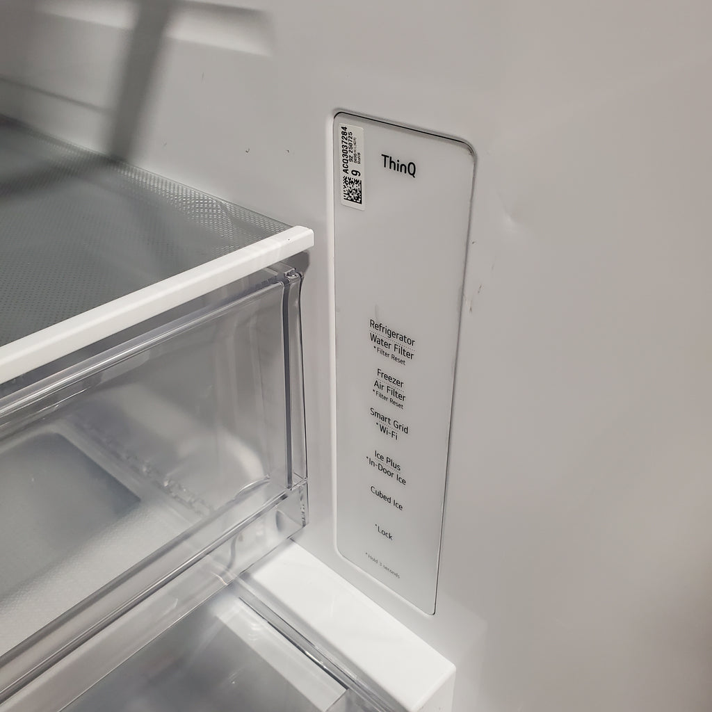 Pictures of LG 20 cu. ft. 3-Door French Door, Counter-Depth MAX™ Refrigerator with Hybrid Handles 22SD051 - LF20G6331S - Scratch & Dent (Minor) - Neu Appliance Outlet - Discount Appliance Outlet in Austin, Tx