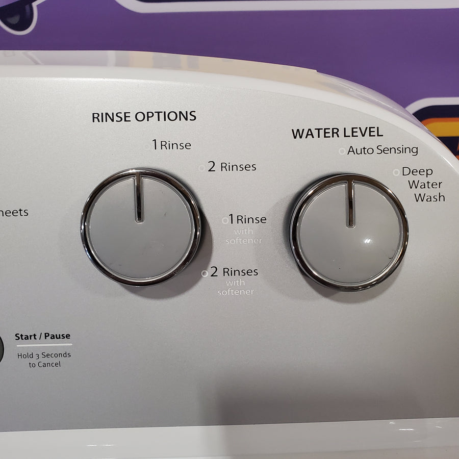 Whirlpool Top Load 3.5 Cu. Ft. Washer with Deep Water Wash Option WTW4816FW - Scratch & Dent (Minor) and Whirlpool Vented 7.0 Cu. Ft. Electric Dryer 16259 - WED4815EW - Scratch & Dent (Minor)